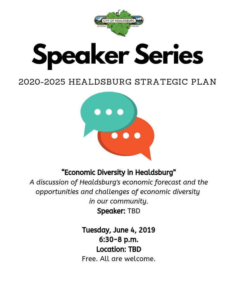 Flyer for Speaker Series Event #1